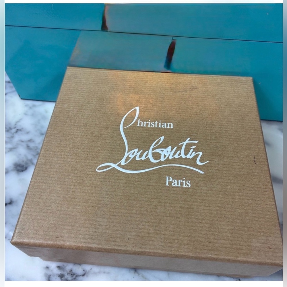 Christian Louboutin denim Studded Card Holder - Picture 3 of 9
